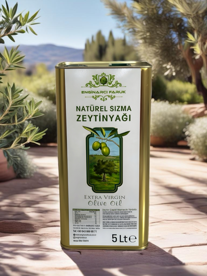 5 Lt. Soğuk Sıkım Naturel Sızma Zeytinyağı