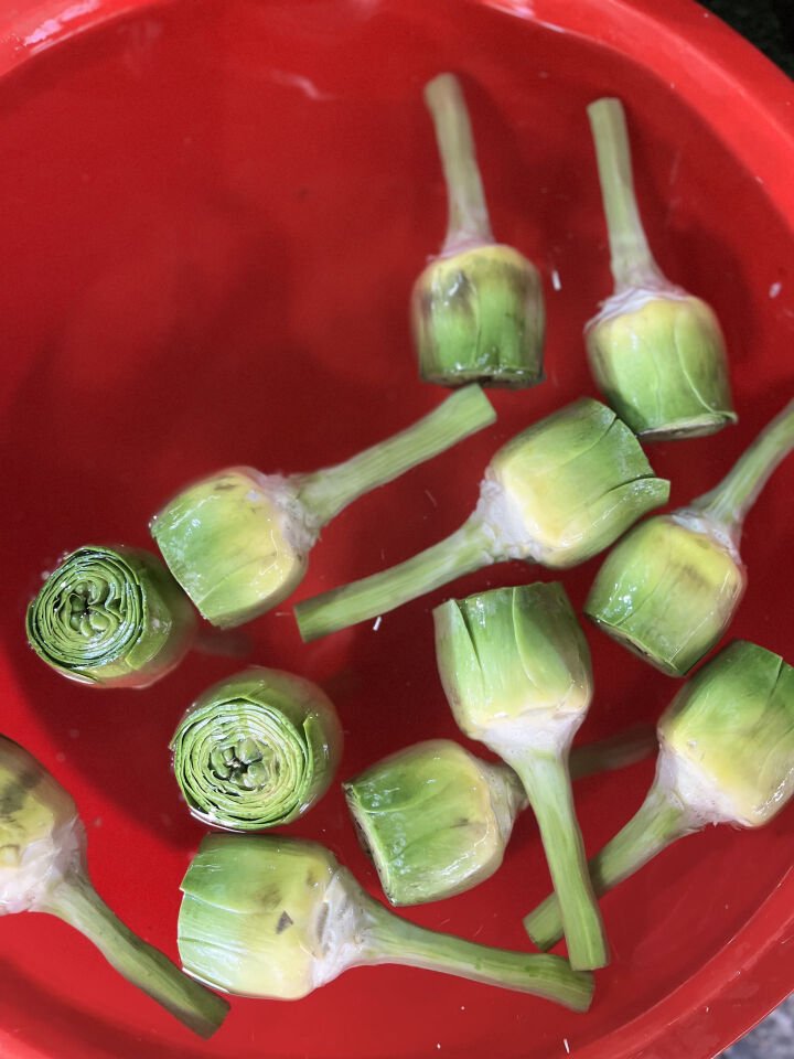 Saplı Kalp Enginar (12 Adet) limonlu suda