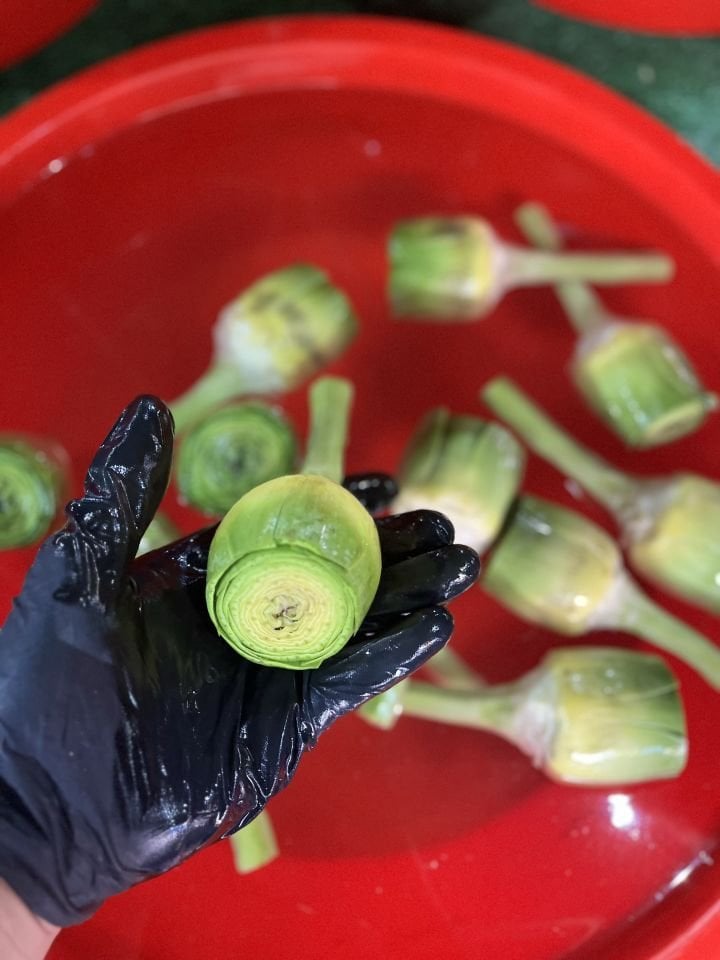 Saplı Kalp Enginar (12 Adet) limonlu suda